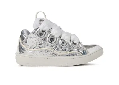 Pre-owned Lanvin Curb (womens) Sneakers In Silver