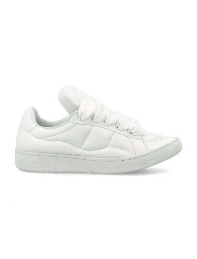 Lanvin Curb Xl Low Top Sneakers In White