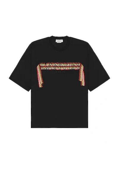 Lanvin Curblace Oversized T-shirt In Black