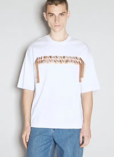 Lanvin Curblace Oversize T-shirt Clothing In White