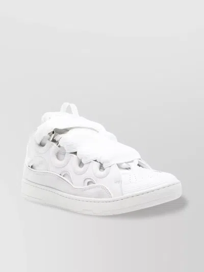 Lanvin Cushioned Perforated Pull-tab Sneakers