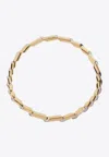 Lanvin Cylindrical Sequence Chain Necklace In Metallic
