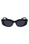 LANVIN DAISY 50MM RECTANGLE SUNGLASSES