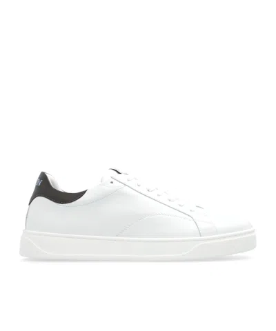 Lanvin Low-top Sneaker In Smooth Calf Leather In White