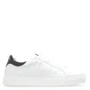 Lanvin Dbb0 Low-top Leather Sneakers In Brown/white