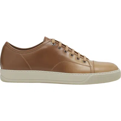 Lanvin Dbb1 Gradation Leather Sneakers In Brown