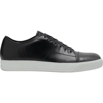 Lanvin Dbb1 Gradation Leather Sneakers In Black