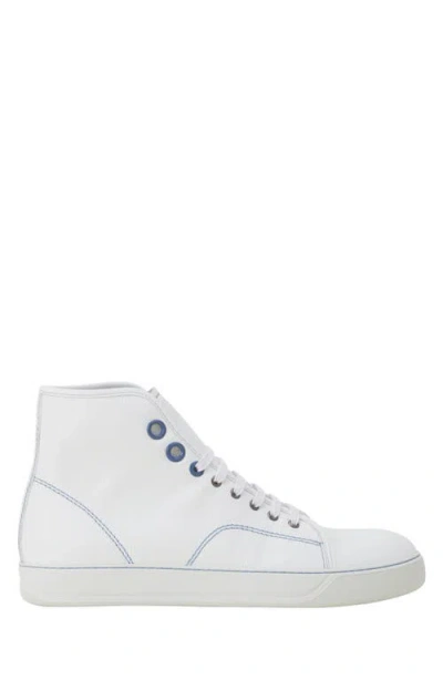 LANVIN LANVIN DBB1 HIGH-TOP LEATHER SNEAKERS