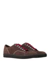 Lanvin Dbb1 Hiking Sneakers In Suede In Multi