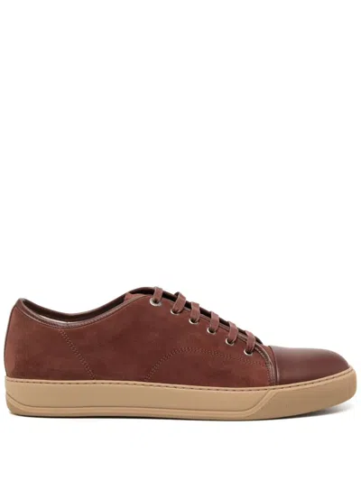 Lanvin Burgundy Dbb1 Sneakers In 676 Mahogany