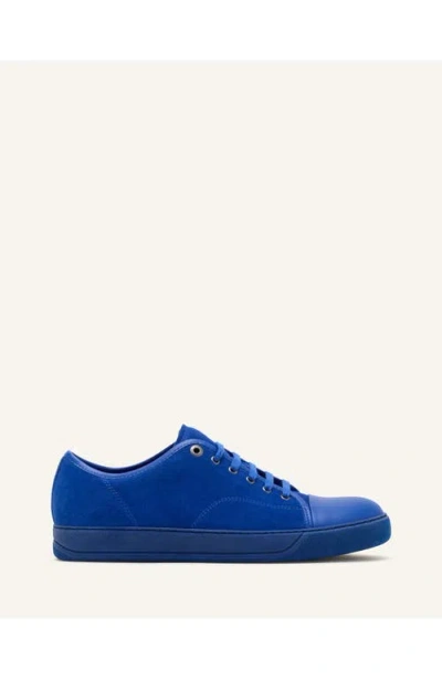 Lanvin Dbb1 Leather And Suede Sneakers In Multi