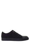 Lanvin Dbb1 Leather And Suede Sneakers In Black