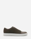 Lanvin Dbb1 Lace-up Sneakers In Khaki/white