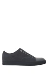 Lanvin Dbb1 Leather And Suede Sneakers In Multi