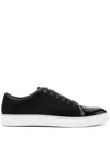 Lanvin Dbb1 Suede Sneakers In Black