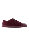 Lanvin Dbb1 Low-top Sneakers In Burgundy
