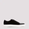 Lanvin Low-top Sneakers With Glossy Patent Toe Cap And Suede Upper In Multi
