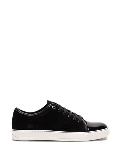 Lanvin Logo Casual Sneakers In Black