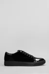 Lanvin Dbb1 Panelled Leather Low-top Sneakers In Black