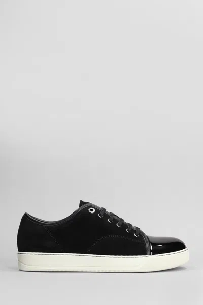 LANVIN DBB1 SNEAKERS IN BLACK SUEDE AND LEATHER