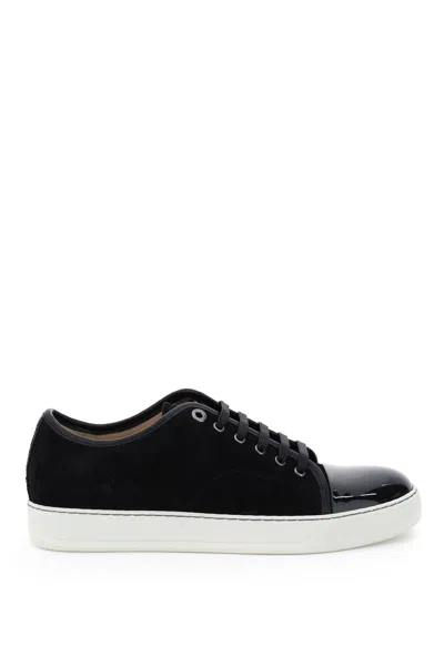 LANVIN DBB1 SNEAKERS IN BLACK SUEDE AND LEATHER