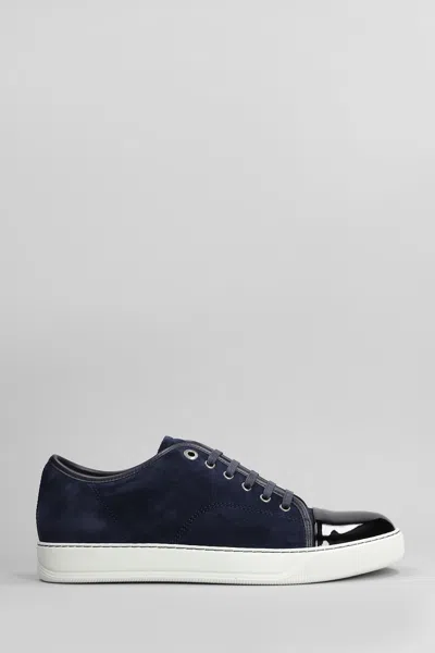 Lanvin Dbb1 Sneakers In Blue Suede