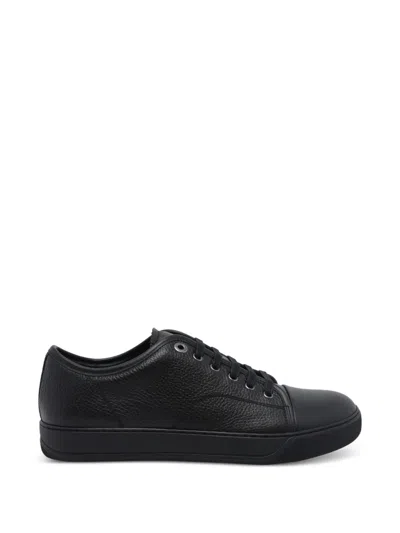 Lanvin Dbb1 Trainers In Nappa And Grained Leather In Black