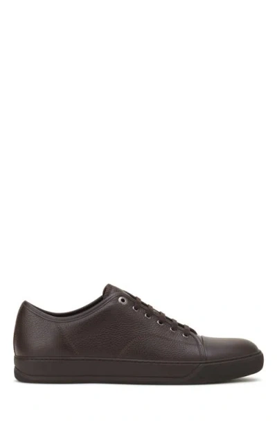 Lanvin Dbb1 Sneakers In Nappa And Grained Leather In Brown
