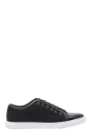Lanvin Sneakers Dbb1 En Suede Et Cuir Verni Pour Femme In Black