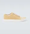 LANVIN DBB1 SUEDE AND PATENT LEATHER SNEAKERS