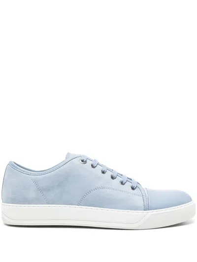 Lanvin Dbb1 Suede Sneakers In Cornflower