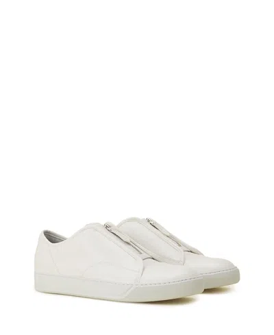 Lanvin Dbb1 Zip Sneakers In Leather In White