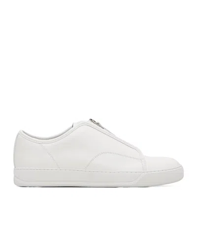 Lanvin Dbb1 Zip Sneakers In White