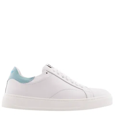 Lanvin Ddb0 Leather Low-top Sneakers In Blue