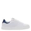 Lanvin Ddb0 Leather Low-top Sneakers In Blue