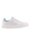 Lanvin Ddb0 Leather Low-top Sneakers In Blue