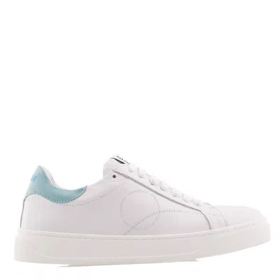 Lanvin Ddb0 Leather Low-top Sneakers In Blue