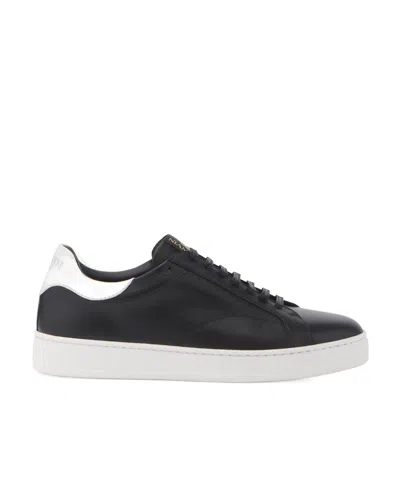 Lanvin Ddb0 Low-top Leather Trainers In Black