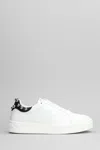 Lanvin Ddb0 Sneakers In Leather With Applied Studs