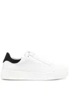 Lanvin Ddb0 Sneaker With Contrasted Embroideries In White