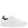 Lanvin Ddb0 Sneakers In Leather With Applied Studs In White/silver Tone