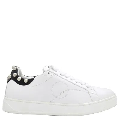 LANVIN LANVIN DDB0 STUDDED LEATHER LOW-TOP SNEAKERS