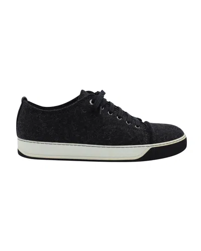 Lanvin Ddb1 Sneakers In Black Wool