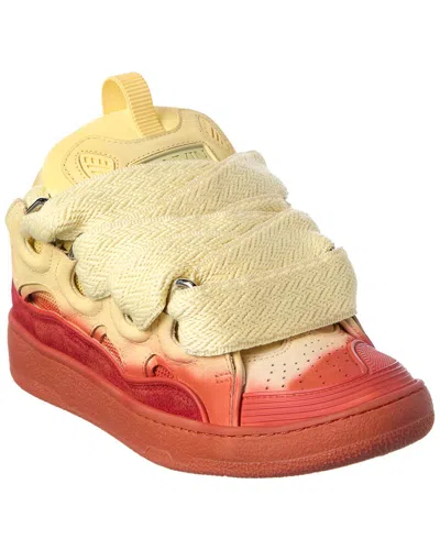 Lanvin De Pulverisation Leather & Suede Sneaker In Neutral