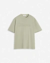 Lanvin Green Debossed '' T-shirt In Lin