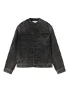 Lanvin Denim Collarless Jacket Clothing In Black