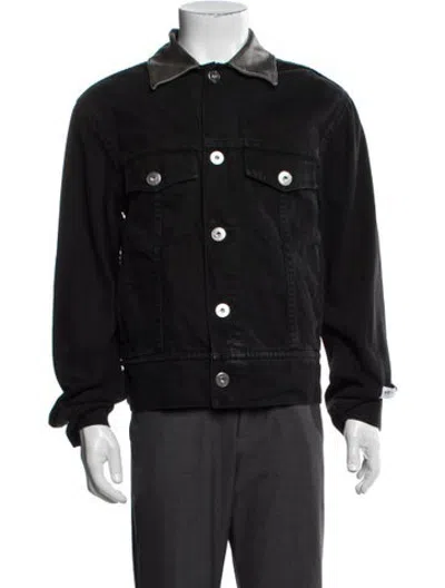 Pre-owned Lanvin Denim Jacket In Black