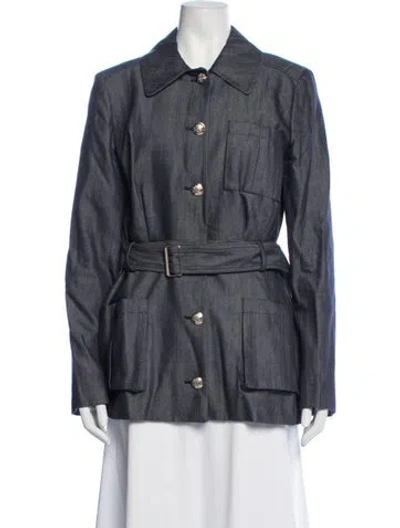 Pre-owned Lanvin Denim Jacket In Blue