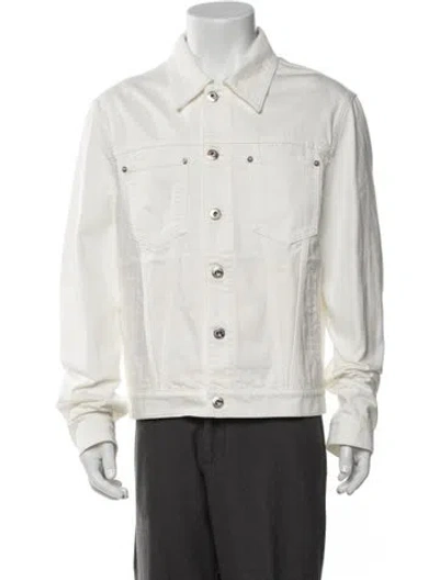 Pre-owned Lanvin Denim Jacket In Neutrals