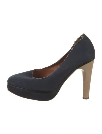 Pre-owned Lanvin Denim Pumps In Blue